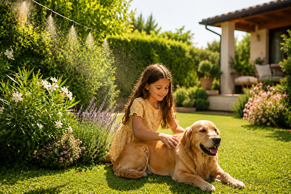 Protezione antizanzare senza pesticidi per giardini e animali domestici