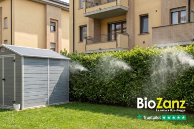 Impianto antizanzare in giardino