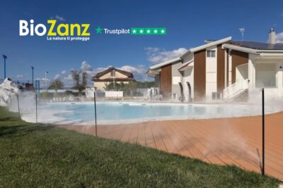 Impianto antizanzare a bordo piscina