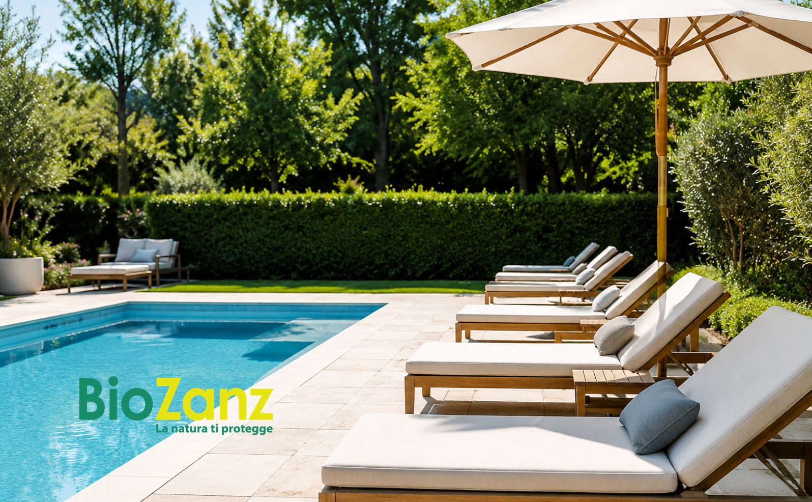 Impianto antizanzare professionale per piscine e aree relax