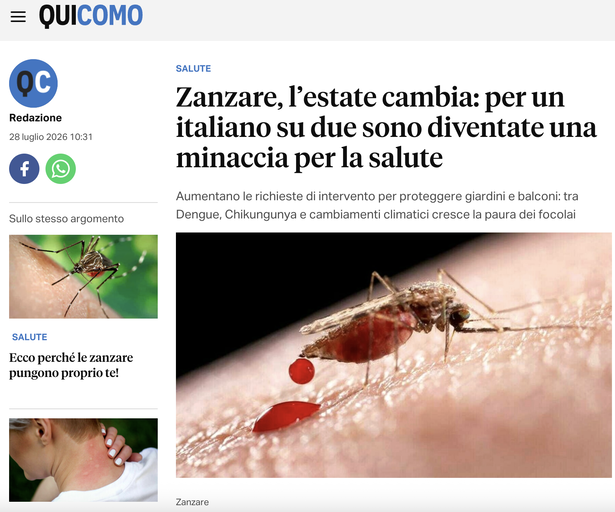 Articolo di QuiComo su BioZanz
